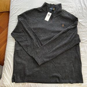 Polo, Ralph Lauren, dark heather gray XXL quarter zip